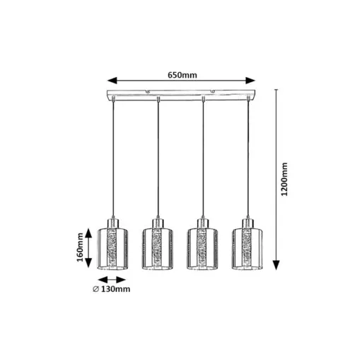 RÁBALUX Perez 72247 Függeszték IP20 230V, 50Hz