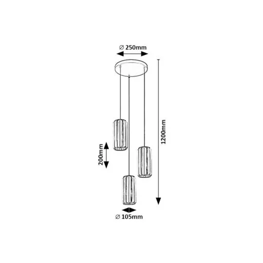 RÁBALUX Veness 72255 Függeszték IP20 230V, 50Hz