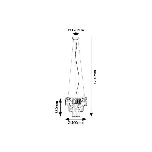 RÁBALUX Eloisa 72265 Függeszték IP20 230V, 50Hz