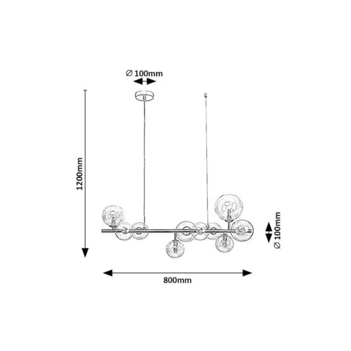 RÁBALUX Aslov 72298 Függeszték IP20 230V, 50Hz