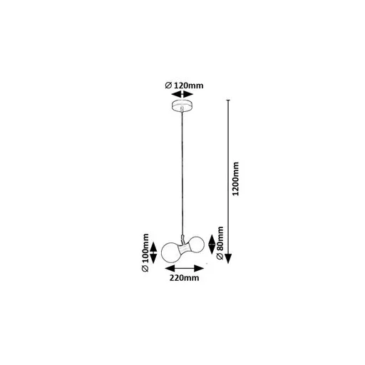 RÁBALUX Lition 72299 Függeszték IP20 230V, 50Hz