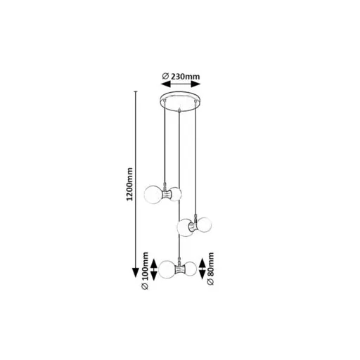 RÁBALUX Lition 72300 Függeszték IP20 230V, 50Hz