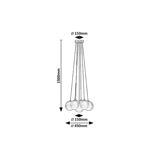 RÁBALUX Rosehip 72304 Függeszték IP20 230V, 50Hz