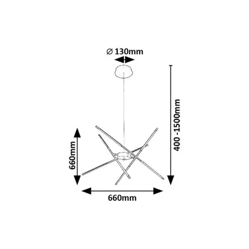 RÁBALUX Henli2 72338 Függeszték IP20 230V, 50Hz