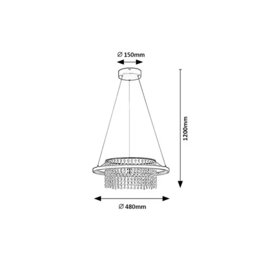 RÁBALUX Maribell 72353 Függeszték IP20 230V, 50Hz