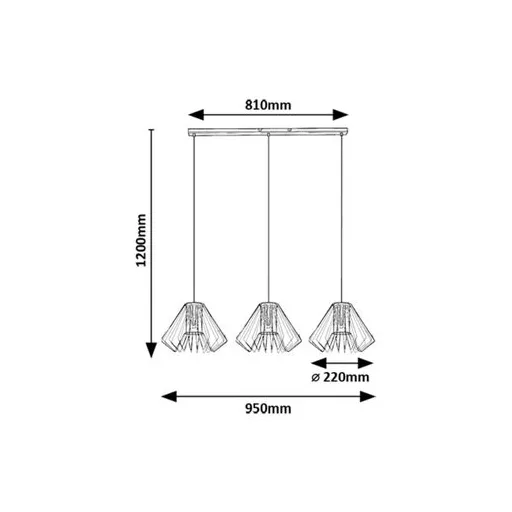RÁBALUX Emerencia 72371 Függeszték IP20 230V, 50Hz
