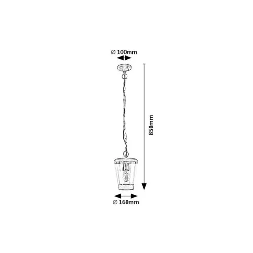 RÁBALUX Savano 7268 Kültéri függeszték IP44 230V, 50Hz