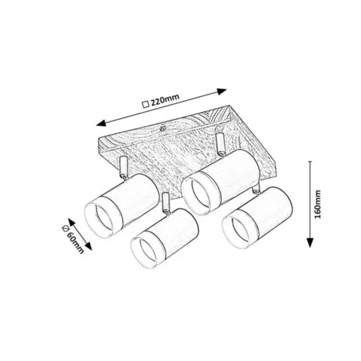 RÁBALUX Toras 73124 Spotlámpa IP20 230V, 50Hz
