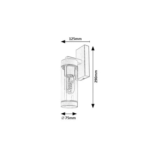 RÁBALUX Kolta 7386 Kültéri fali lámpa IP44 230V, 50Hz