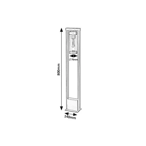 RÁBALUX Kolta 7387 Kültéri állólámpa IP44 230V, 50Hz