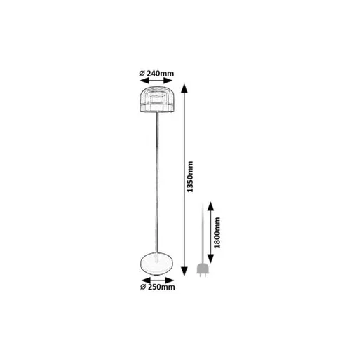 RÁBALUX Xelira 74038 Állólámpa IP20 230V, 50Hz