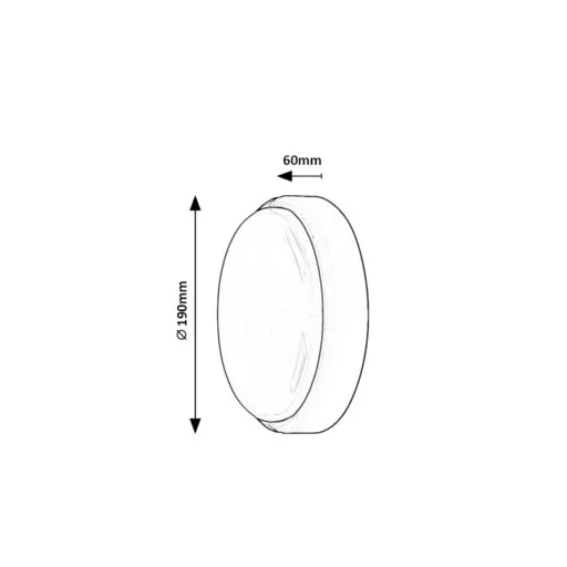 RÁBALUX Hort 7406 Kültéri fali lámpa/ Kültéri mennyezeti IP54 230V, 50Hz