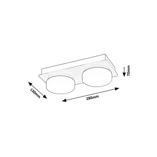 RÁBALUX Attichus 75002 Fürdőszobai lámpa IP44 230V, 50Hz