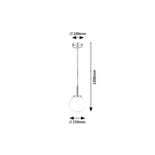 RÁBALUX Togo 75007 Fürdőszobai lámpa IP44 230V, 50Hz