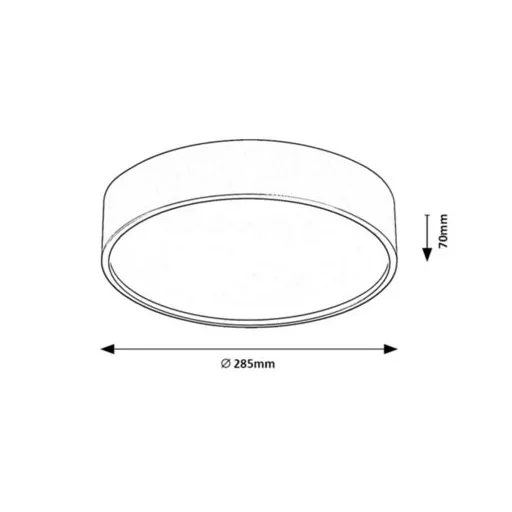 RÁBALUX Larcia 75011 Mennyezeti lámpa IP44 230V, 50Hz