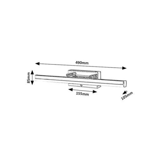 RÁBALUX Turgon 75016 Fürdőszobai lámpa IP44 230V, 50Hz