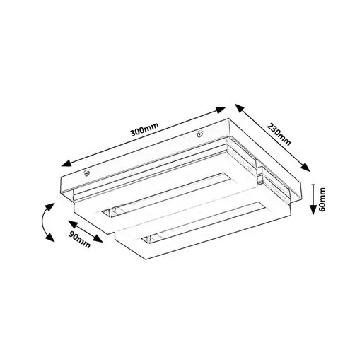 RÁBALUX Blas 75020 Fürdőszobai lámpa IP44 230V, 50Hz