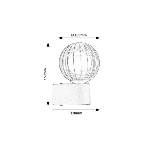 RÁBALUX Colzar 75021 Fürdőszobai lámpa IP44 230V, 50Hz