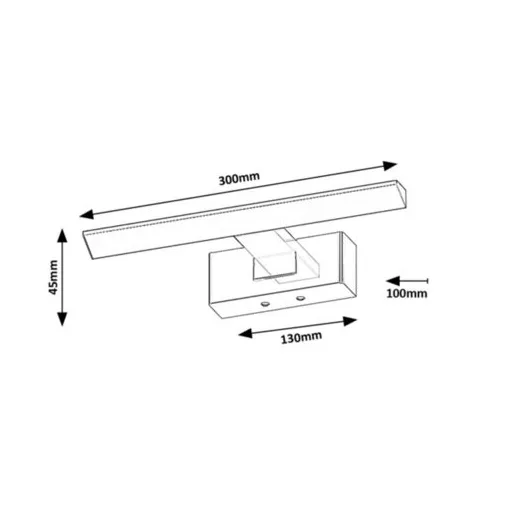RÁBALUX Loric 75023 Fürdőszobai lámpa IP44 230V, 50Hz
