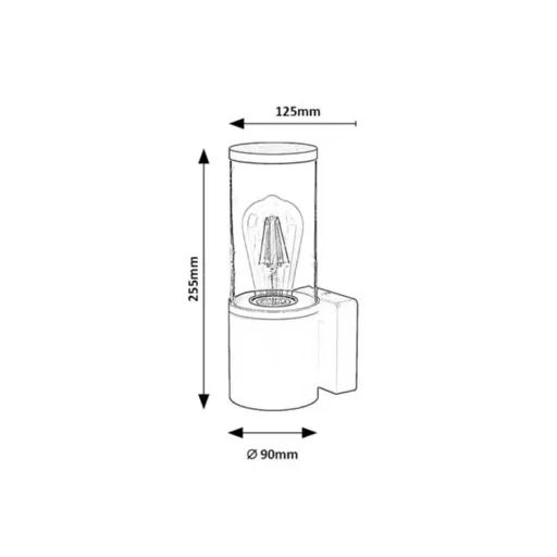 RÁBALUX Wellington 7502 Kültéri fali lámpa IP44 230V, 50Hz