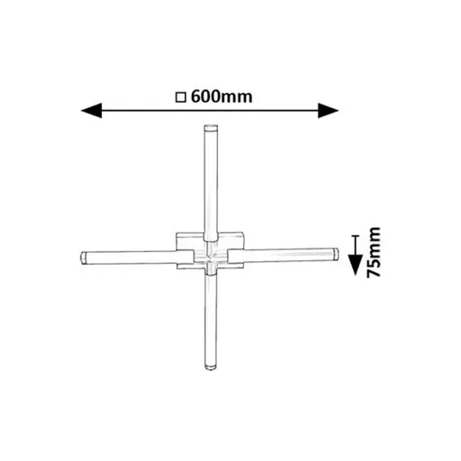 RÁBALUX Tilora 75046 Fürdőszobai lámpa IP44 230V, 50Hz
