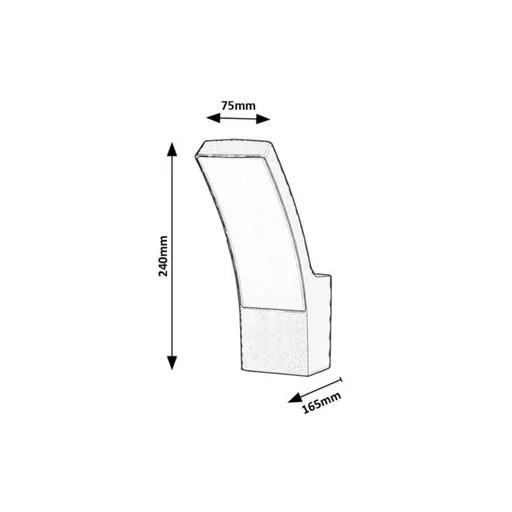 RÁBALUX Palanga 7504 Kültéri fali lámpa IP44 230V, 50Hz