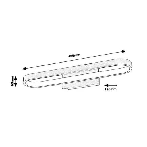RÁBALUX Odran 75055 Fürdőszobai lámpa IP44 230V, 50Hz