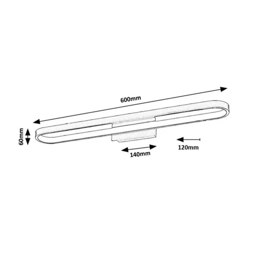 RÁBALUX Odran 75056 Fürdőszobai lámpa IP44 230V, 50Hz