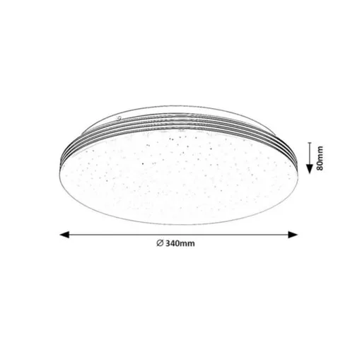 RÁBALUX Toma 75057 Fürdőszobai lámpa IP44 230V, 50Hz
