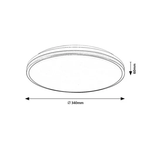 RÁBALUX Slava 75058 Fürdőszobai lámpa IP44 230V, 50Hz