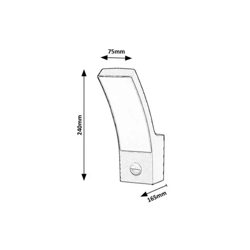 RÁBALUX Palanga 7505 Kültéri fali lámpa IP44 230V, 50Hz