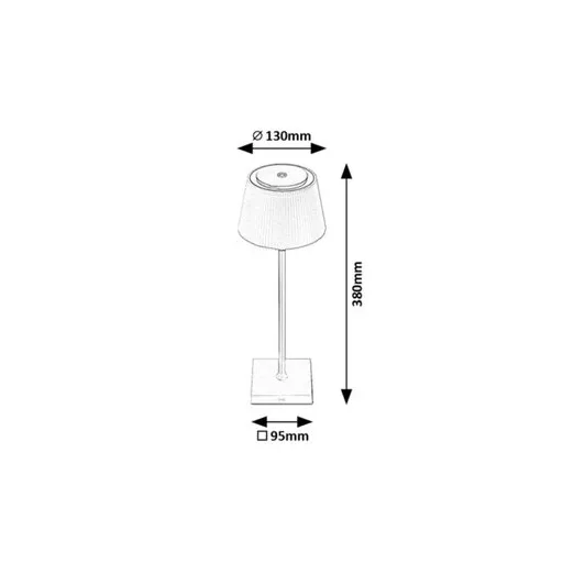 RÁBALUX Taena 76013 Asztali lámpa IP44 DC 5V