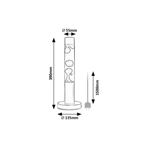 RÁBALUX Lavastic 76029 Dekor lámpa IP20 230V, 50Hz