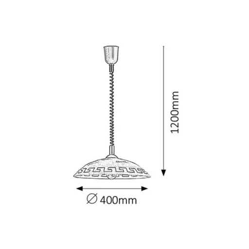 RÁBALUX Etrusco 7640 Függeszték IP20 230V, 50Hz