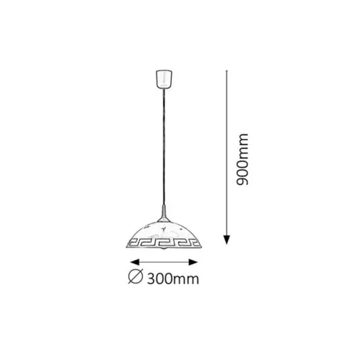 RÁBALUX Etrusco 7652 Függeszték IP20 230V, 50Hz