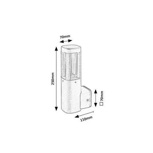 RÁBALUX Kalisz 77033 Kültéri fali lámpa IP54 230V, 50Hz