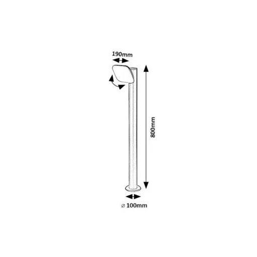 RÁBALUX Odiel 77060 Kültéri állólámpa IP44 230V, 50Hz