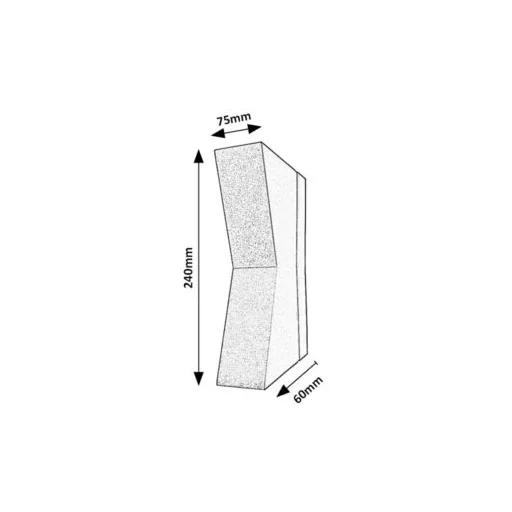 RÁBALUX Temse 77066 Kültéri fali lámpa IP65 230V, 50Hz