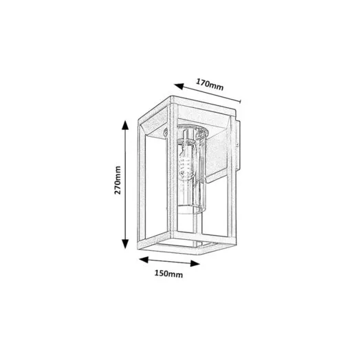 RÁBALUX Zernest  77085 Kültéri fali lámpa IP54 230V, 50Hz