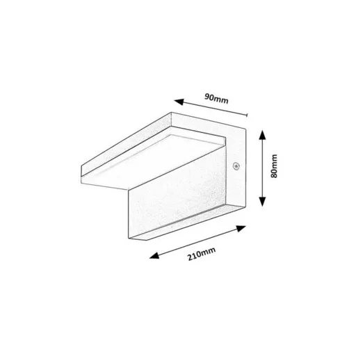 RÁBALUX Zaragoza 77092 Kültéri fali lámpa IP54 230V, 50Hz