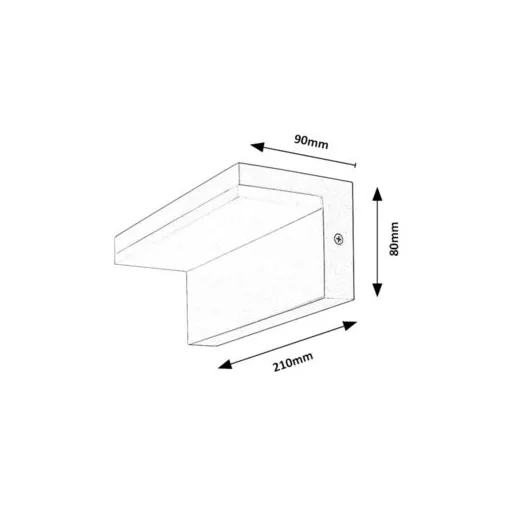 RÁBALUX Zaragoza 77093 Kültéri fali lámpa IP54 230V, 50Hz