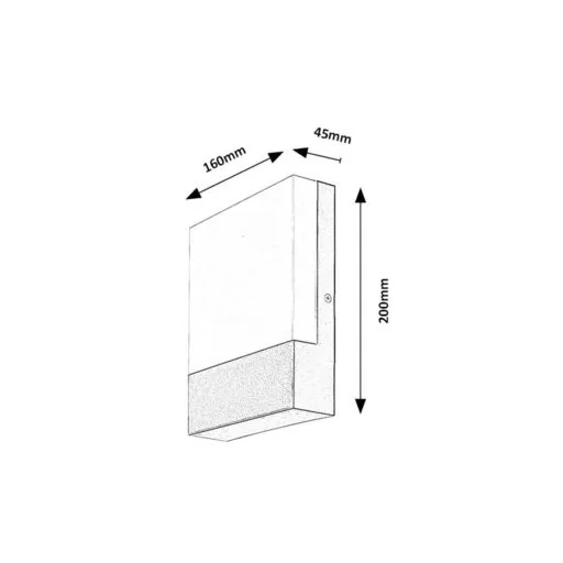 RÁBALUX Gimone 77097 Kültéri fali lámpa IP44 230V, 50Hz