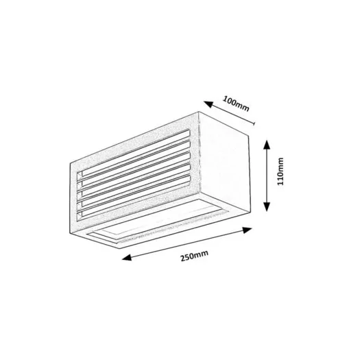 RÁBALUX Lublin 77100 Kültéri fali lámpa IP54 230V, 50Hz