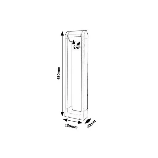 RÁBALUX Medna 77104 Kültéri állólámpa IP54 230V, 50Hz