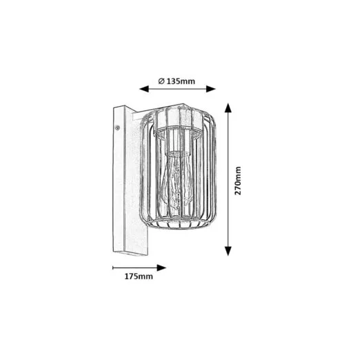 RÁBALUX Tarpa 77106 Kültéri fali lámpa IP44 230V, 50Hz
