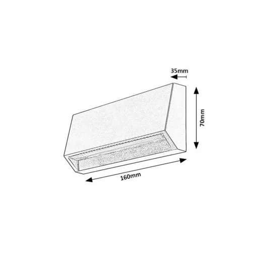 RÁBALUX Ibar 77109 Kültéri fali lámpa IP54 230V, 50Hz