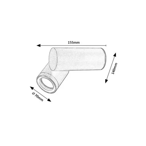 RÁBALUX Enol 77110 Kültéri fali lámpa IP44 230V, 50Hz