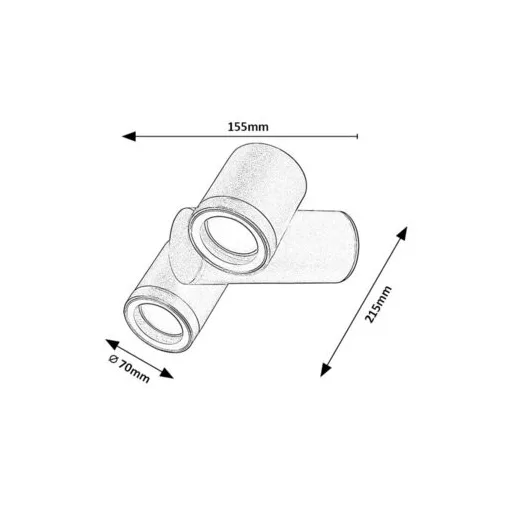 RÁBALUX Enol 77111 Kültéri fali lámpa IP44 230V, 50Hz