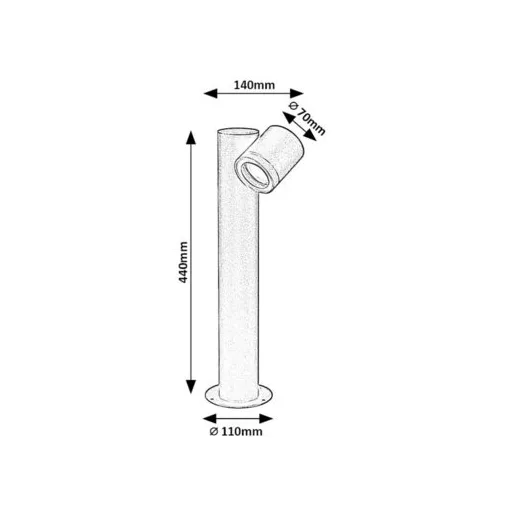 RÁBALUX Enol 77112 Kültéri állólámpa IP44 230V, 50Hz