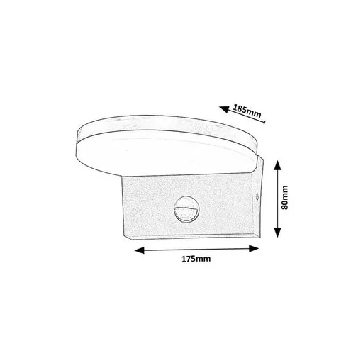 RÁBALUX Batida 77120 Kültéri fali lámpa IP54 230V, 50Hz